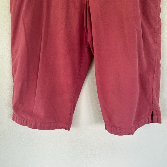 Vintage Jennifer Moore pink cotton cropped clamdigger style casual pants size XL - Picture 4 of 14